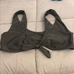 Women's Black Tie-Front Top